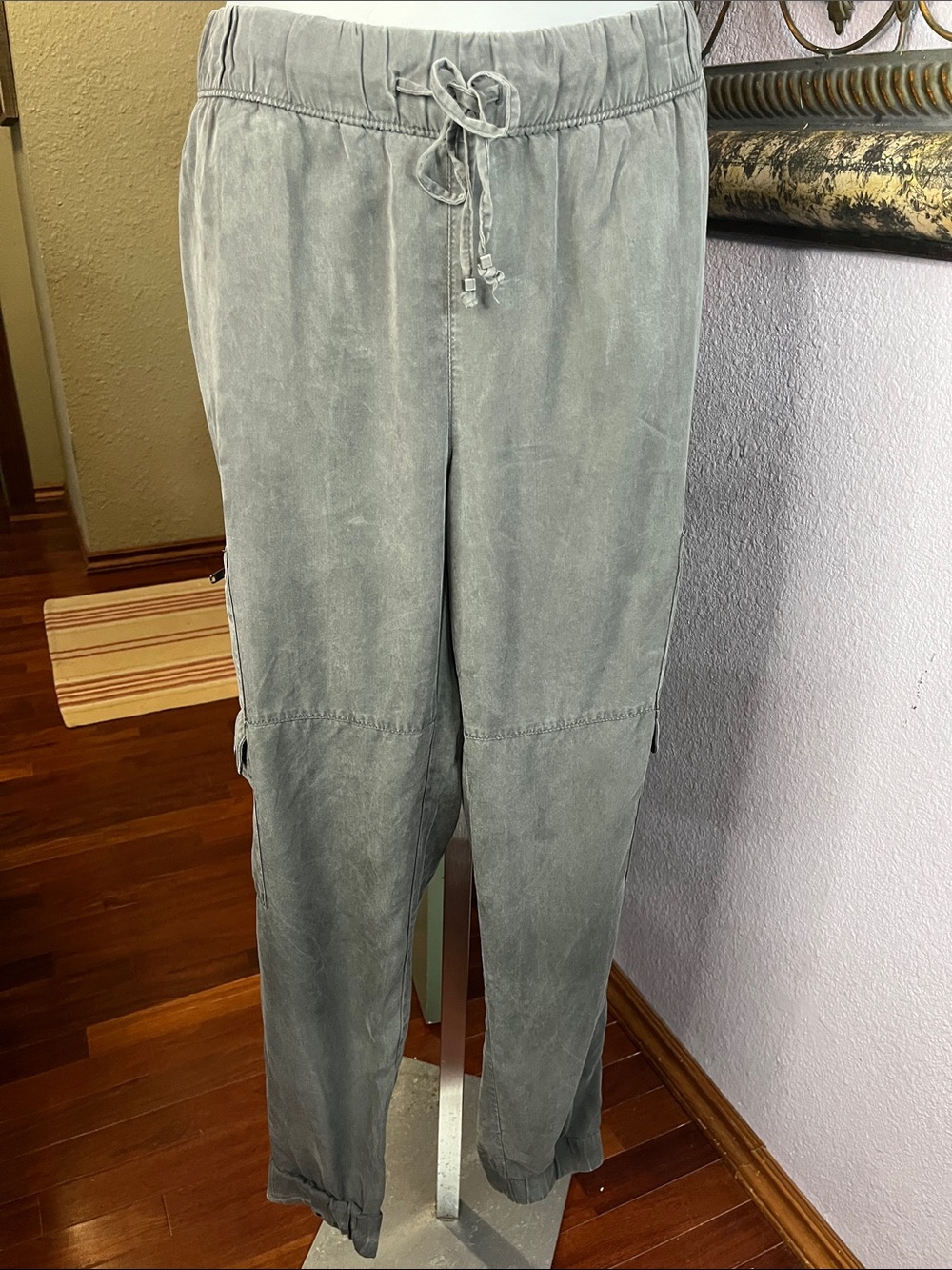 Banana Republic Drawstring Cargo Joggers - Gray Sz M